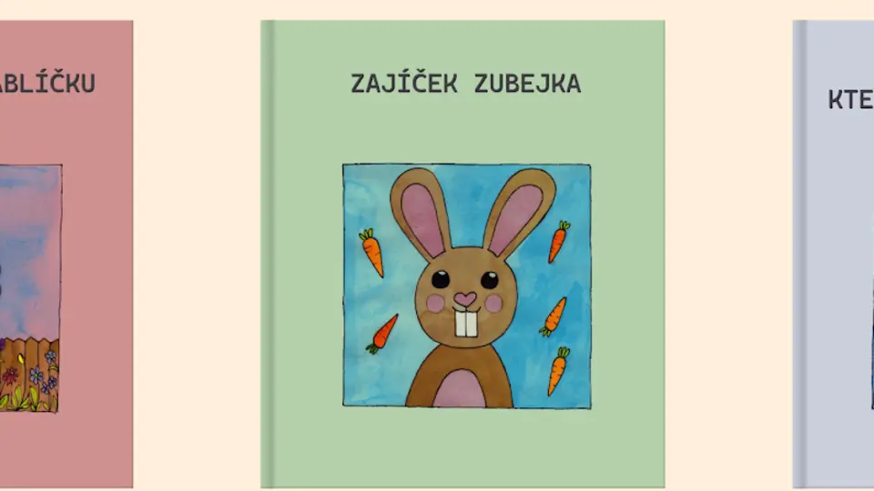 Výběr pohádky Zajíček Zubejka v aplikaci Hlava plná pohádek – Elementer