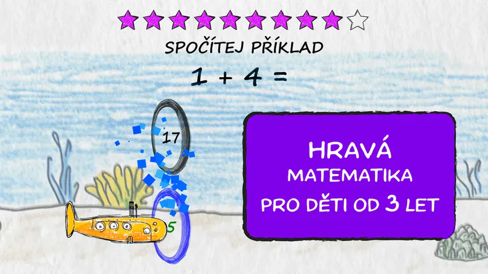 Sčítání v podmořském světě aplikace Počtíci – Elementer