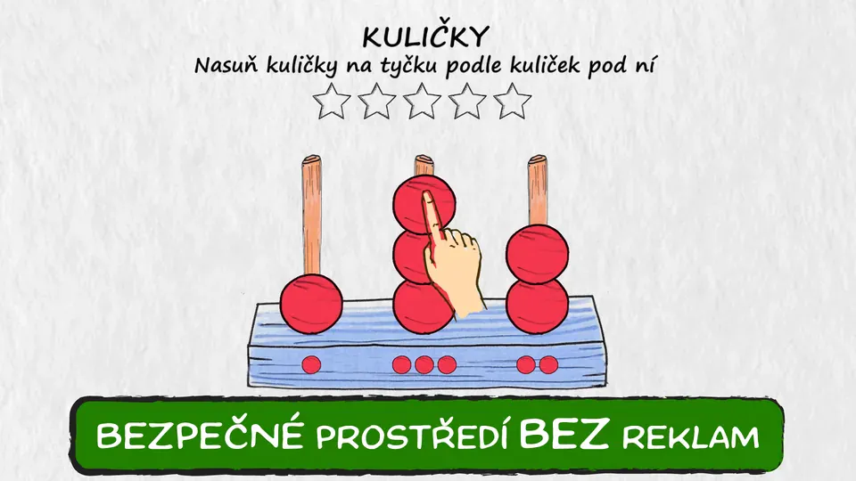 Počítání s kuličkami v aplikaci Počtíci – Elementer