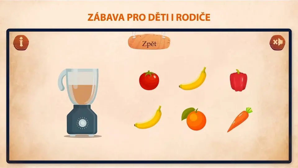 Příprava ovocného nápoje v aplikaci Školička – Elementer